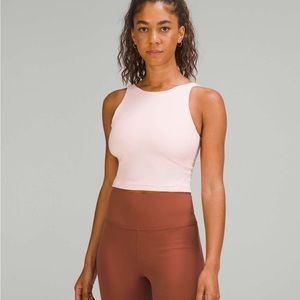 Lululemon Highneck strawberry milkshake top